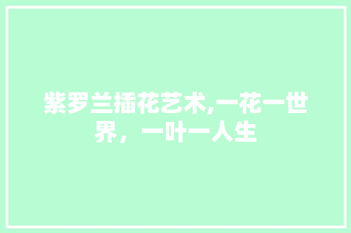 紫罗兰插花艺术,一花一世界，一叶一人生 嫁接育苗