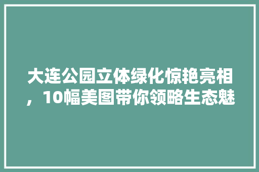 大连公园立体绿化惊艳亮相，10幅美图带你领略生态魅力