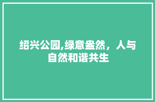 绍兴公园,绿意盎然，人与自然和谐共生